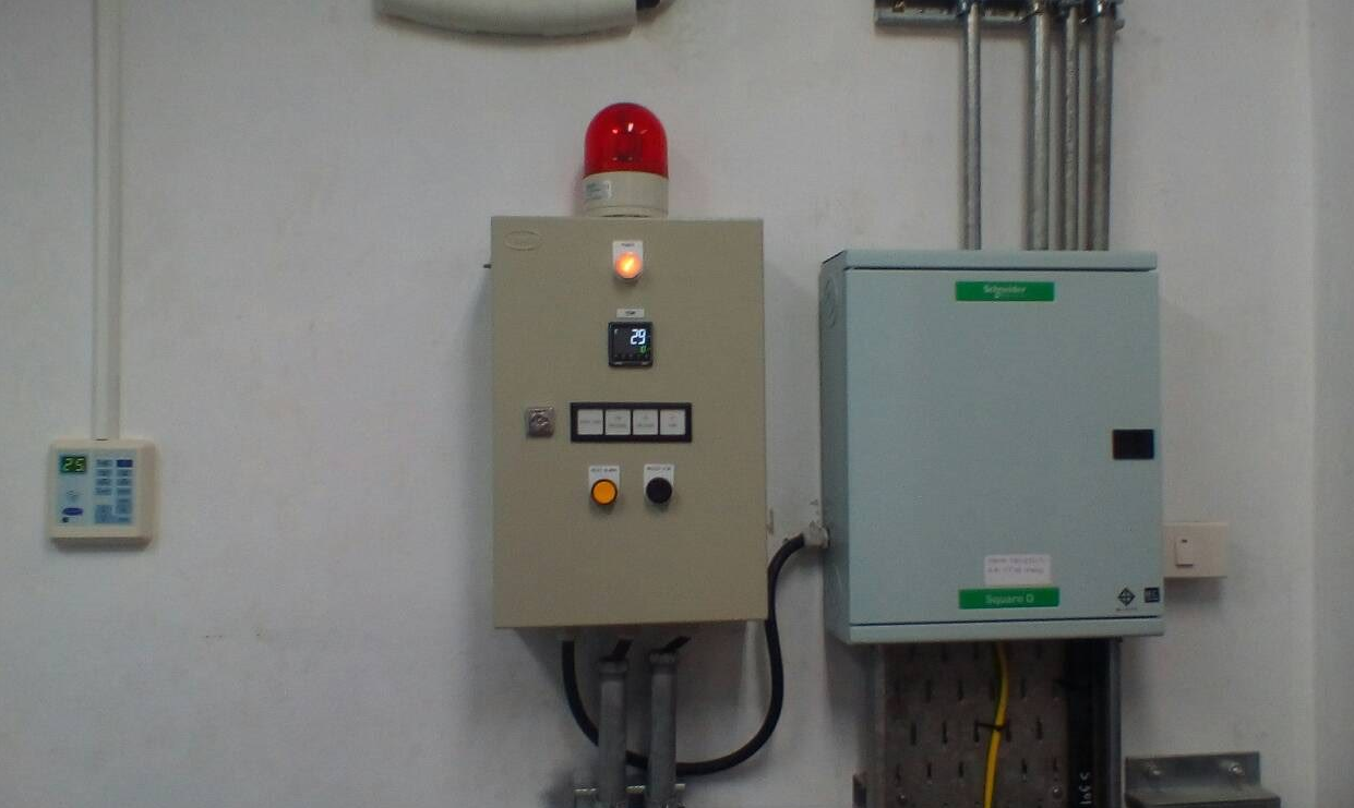 AC install Weight Bridge House 