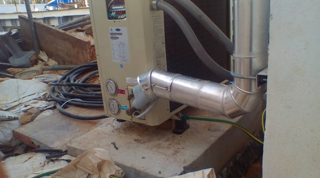 AC install Weight Bridge House 